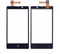 Тачскрін (сенсор) для Nokia 820 Lumia, чорний, оригінал (Китай)